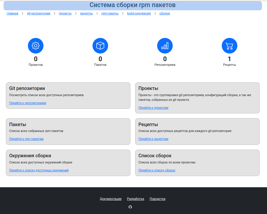 Главный экран MockGUI